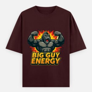 Big Guy Energy Cotton xxxxl t-shirt men Maroon