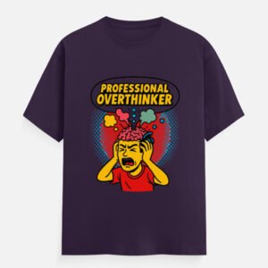 Professional Overthinker Tshirt Purple