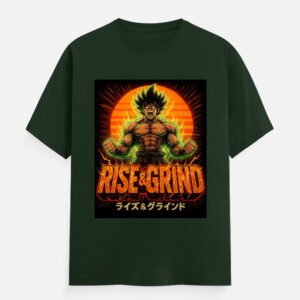 Rise & Grind Dragon Ball Z T-Shirt Green